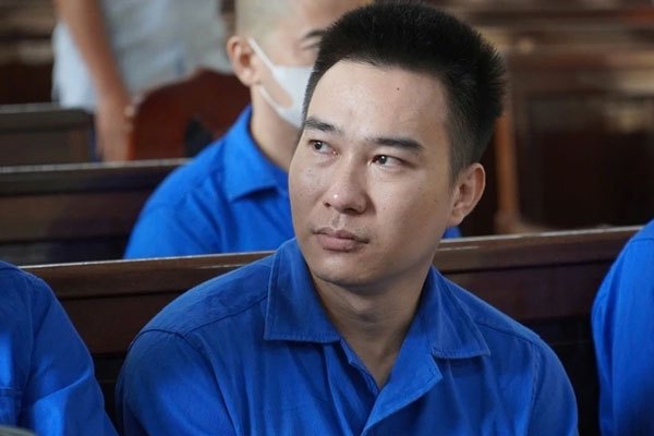 Bị cáo Danh Sơn tại phiên tòa