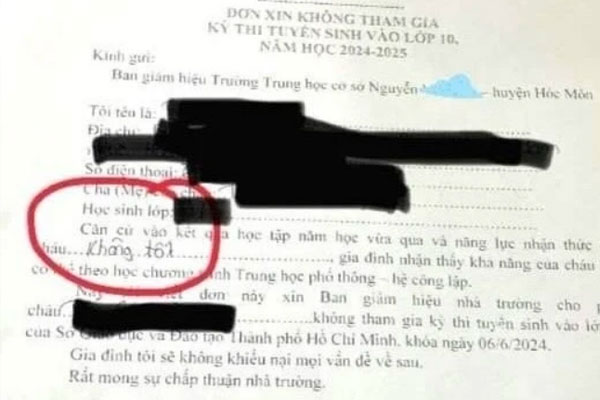 Đủ kiểu ép học sinh không thi vào lớp 10