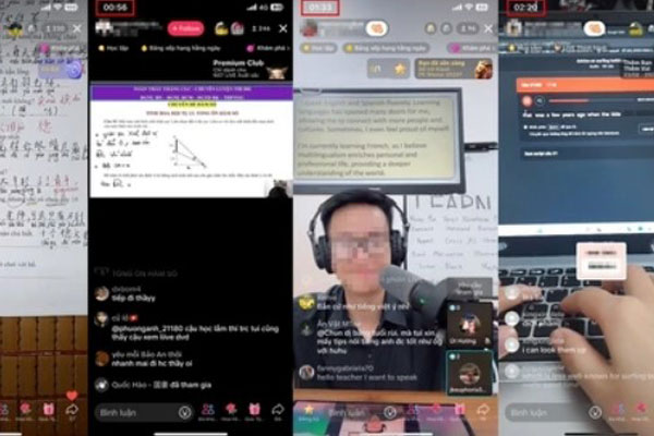 Nở rộ học trên TikTok vào đêm khuya